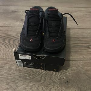 Air Jordan 14 retro BT Size 9c Black & Red